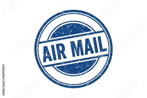 Air mail rubber stamp sign. Air mail stamp. Air mail. Grunge rubber stamp. Vector illustration.
