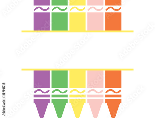 Split Crayon Svg Png Pdf Dxf, Back to School, Silhouette Cricut, Front Door Hanger, Teachers Classroom Sign, Table Shelf Sitter, Clipart