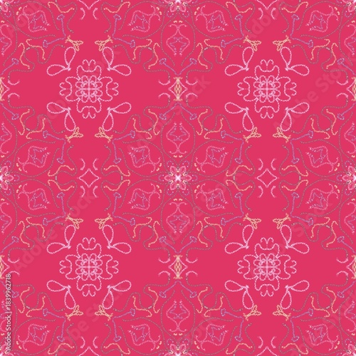 Background image of fabric pattern, geometric concept, line design