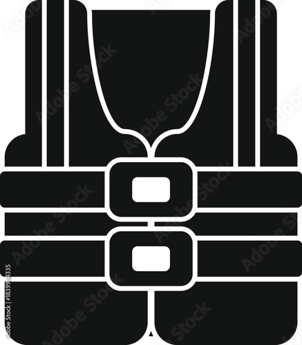 Life jacket icon symbolizing water safety and buoyancy for aquatic activities