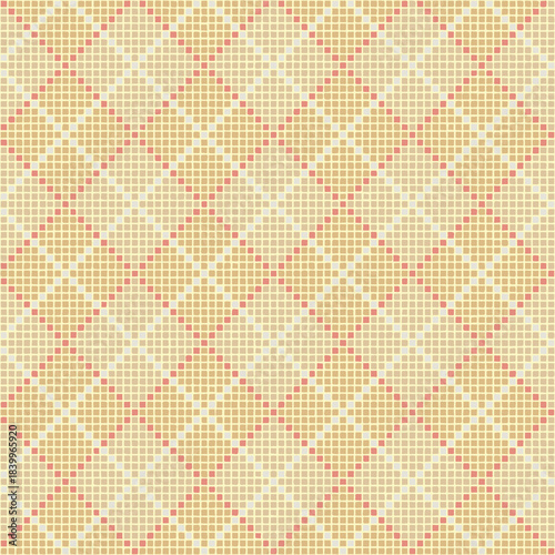squares from hand drawn pixels. vector seamless pattern. autumn colors. repetitive background. modern decorative art. geometric fabric swatch. continuous design template for textile
