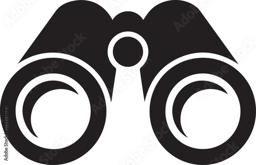binoculars logo symbol for wildlife birdwatching and nature
