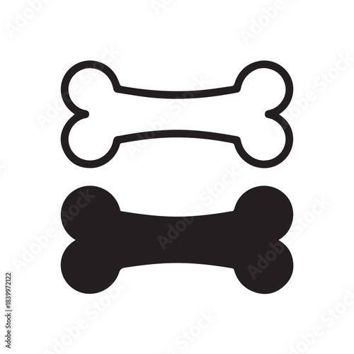 bone vector dog bone silhouette for pet shop and vet signage