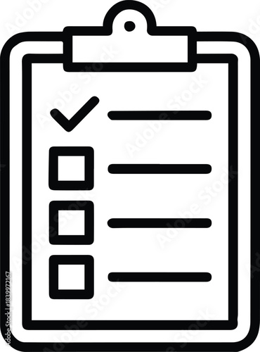 checklist flat vector illustration of checklist clipboard with boxes