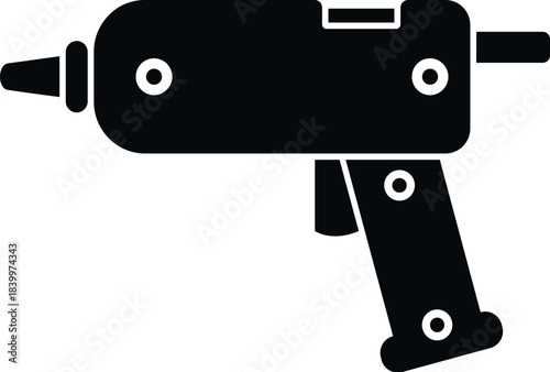 Glue gun creating strong adhesive bonds for various craft and repair jobs