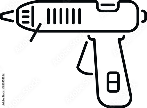 Hot glue gun, an adhesive tool for craft projects and home repairs