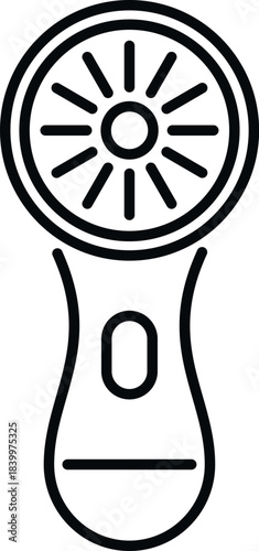 Electric facial cleansing brush representing beauty, skincare, and massage