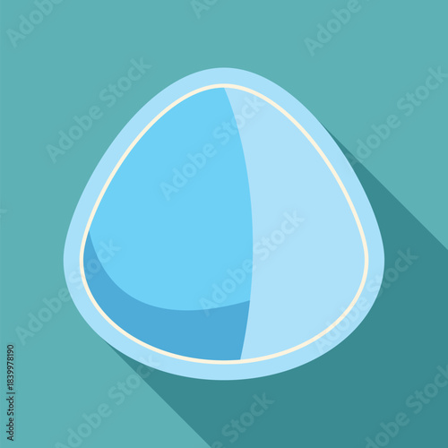 Contact lens flat design providing sharp vision for optical health