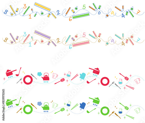 文具とキッチン用品のデコレーションライン