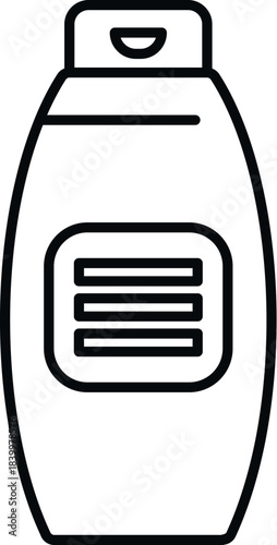 Shampoo or conditioner bottle representing hygiene and beauty product