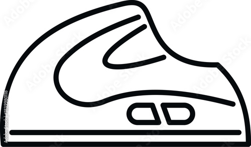 Bullet train icon representing high speed travel transportation