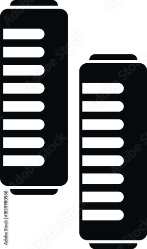 Pair of black bicycle handlebar grips providing comfort and control for cycling