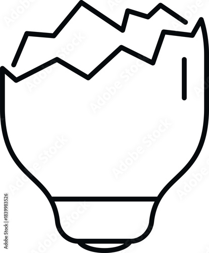 Broken egg shell representing hatching, birth, and new beginnings