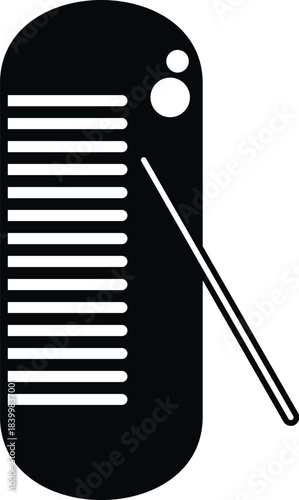 Guiro percussion instrument with scraper creating rhythmic music sound