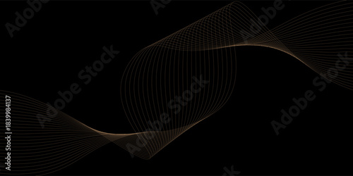 Trendy background. Wave Decorative Invitation. Wedding Entertainment Hollywood Bollywood Night. Elegant