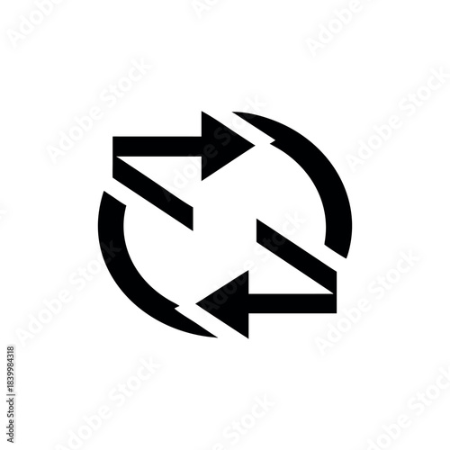 Free Download Circular Arrow Loop Logo Symbolizing Progress Cycle and Business Expansion On white Background Vector illustration - GFXLoad