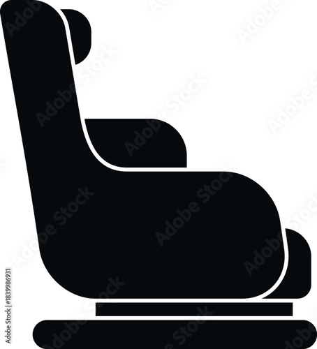 Child car seat ensuring safety during vehicle transportation