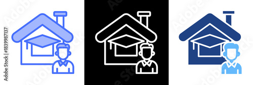 Home Schooling triplestyle icon