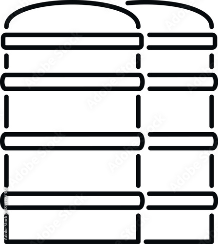 Silos illustrating agricultural grain storage and farm industry infrastructure concept