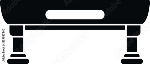 Bed tray providing breakfast in bed or serving room service as a domestic item