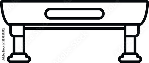 Bed tray with integrated handles and folding legs for serving meals