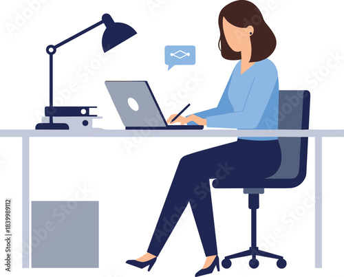 Man asking a question, online customer support concept, virtual assistant or expert providing consultation on a laptop screen, chat bubble, user, help.