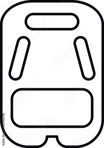 Kickboard illustrating a swimming training equipment for water sports