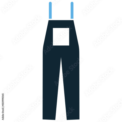 Work wear icon vector for industrial and professional uniform concepts. Symbolizes labor, safety, and specific job apparel. Ideal for factory or uniform supply services.