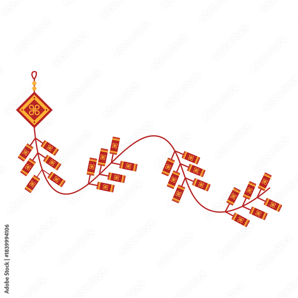 Obraz premium Firework Lunar New Year Icon