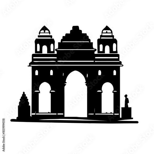 taj mahal vector illustration