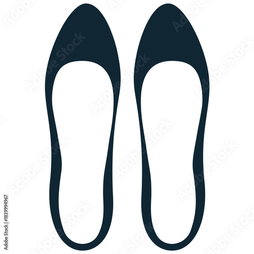Woman shoes icon vector for female footwear retail and fashion. Symbolizes elegance, style, and diverse shoe types like heels or flats. Ideal for shoe stores or blogs.