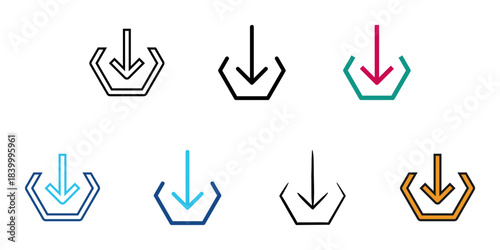 Transfer icon set multiple style vector collection. Editable Stroke 
