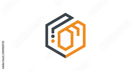 Abstract Geometric Hexagon Logo Design: Modern, Clean and Stylish Branding Concept