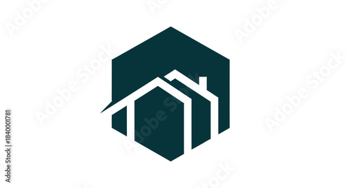 Abstract Geometric House Logo Design for Real Estate, Property or Architecture Firm