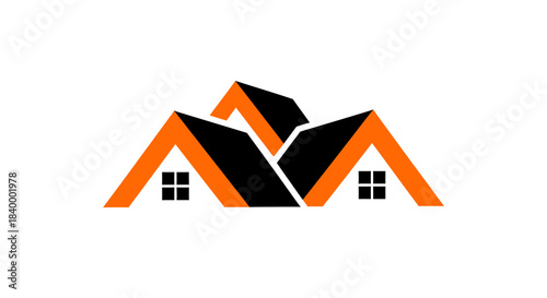 Abstract Geometric Home Design Featuring Contrasting Colors in modern architectural Style