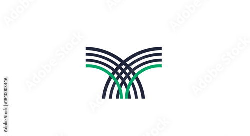 Abstract Geometric Lines Forming a Striking Visual Representation for Modern Design