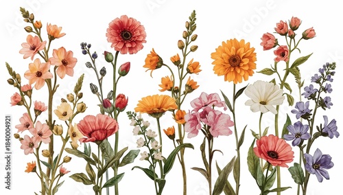 a colorful floral arrangement, showcasing a variety of vibrant blooms, creating a delightful display