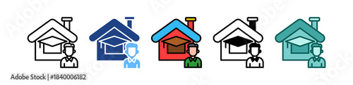 Home Schooling multiple icon