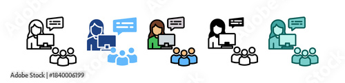 Informal Mentorship multiple icon
