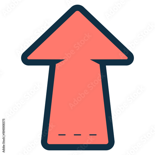 red up arrow icon