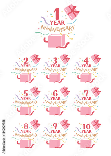 周年記念アイコン　イラスト