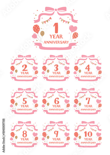 周年記念アイコン　イラスト