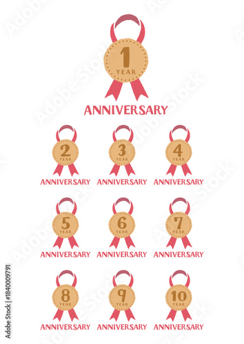 周年記念シール　イラスト