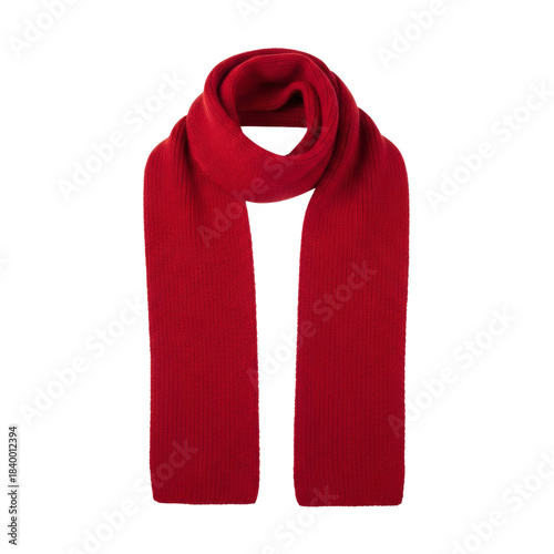 Elegant red scarf for cozy winter warmth, perfect for holiday gifts and seasonal style, adding a touch of festive cheer