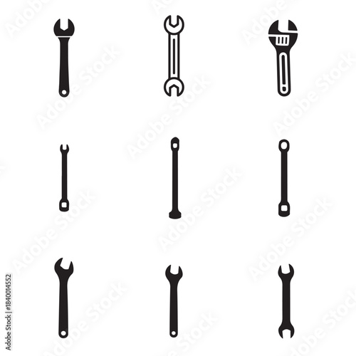 Vector illustration of a set of metal keys icon