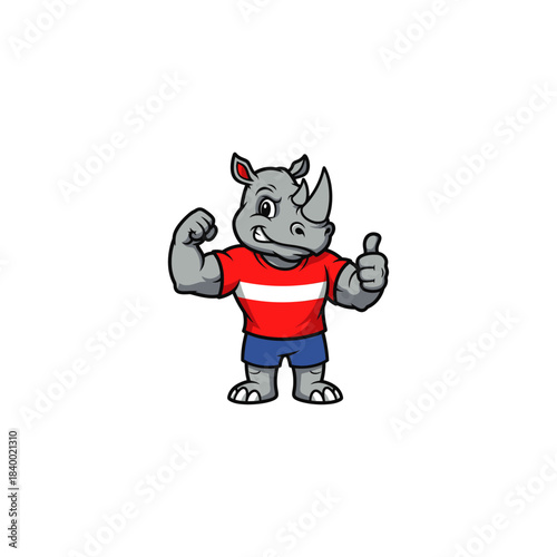 Rhino icon flat vector design.