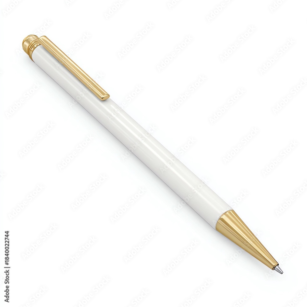 Naklejka premium white pen