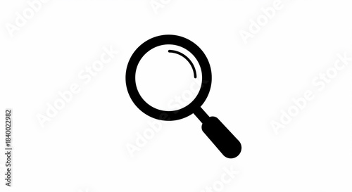 Wallpaper Mural Magnifying glass icon on white background Torontodigital.ca