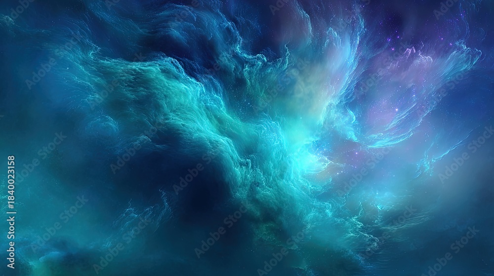 Fototapeta premium Abstract Colorful Space Nebula