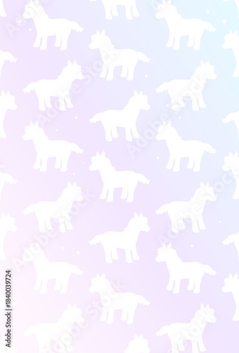 ファンタジーなソーダポップパターンポストカード♪